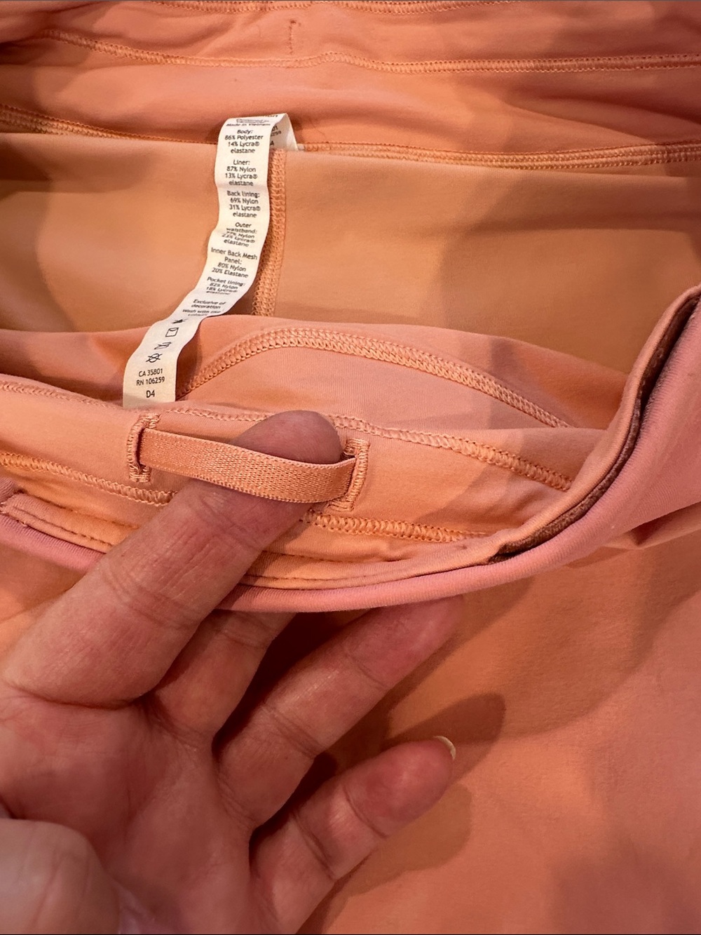 lululemon Play Off The Pleats Peach Athletic tennis Skort/ skirt size 4 - Picture 12 of 16